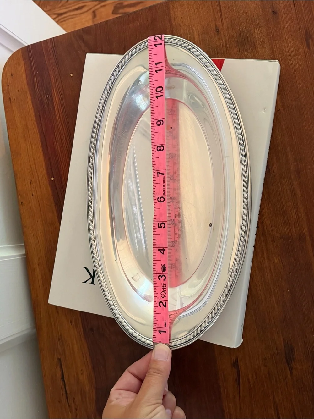 Vintage International Silver Company Silverplate Oval Tray